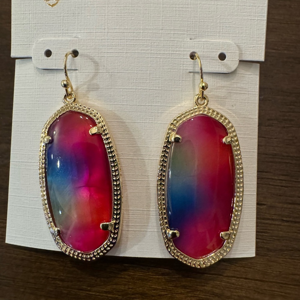 Kendra Scott Multicolor Gold Earrings - Picture 4 of 7